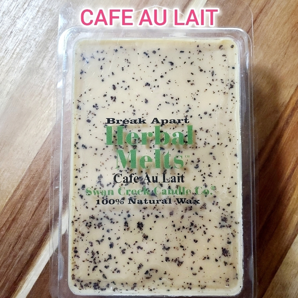 CAFE AU LAIT by SWAN CREEK CANDLE CO. Herbal Melts 100% Natural Wax 5.25 oz NWT